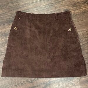 SPORT HALEY Brown Skirt with Built In Shorts (NWT)